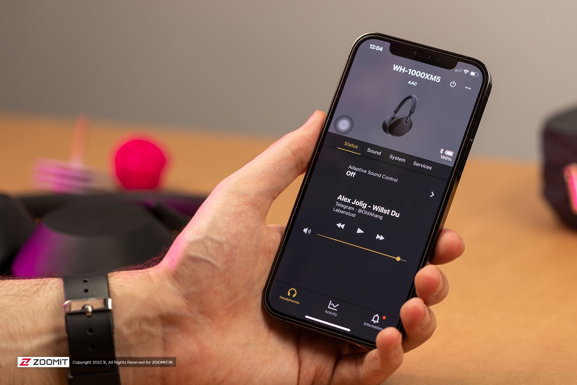 اپلیکیشن هدفون WH-1000XM5 سونی