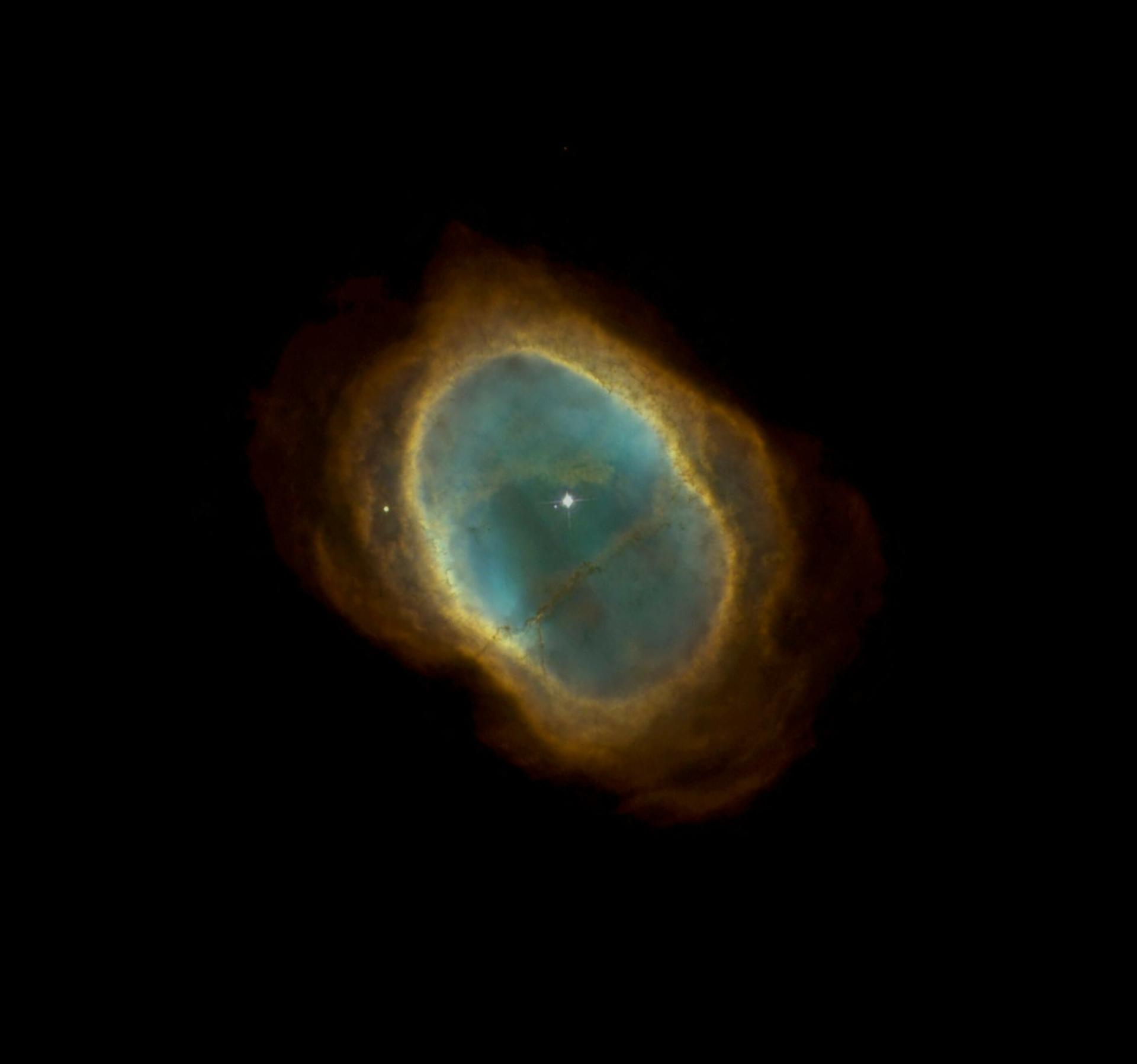 سحابی حلقه جنوبی از نگاه تلسکوپ فضایی هابل