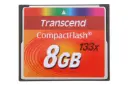 نمای روبرو کارت حافظه ترنسند CF 133 با ظرفیت 8 گیگابایت مدل TS8GCF133