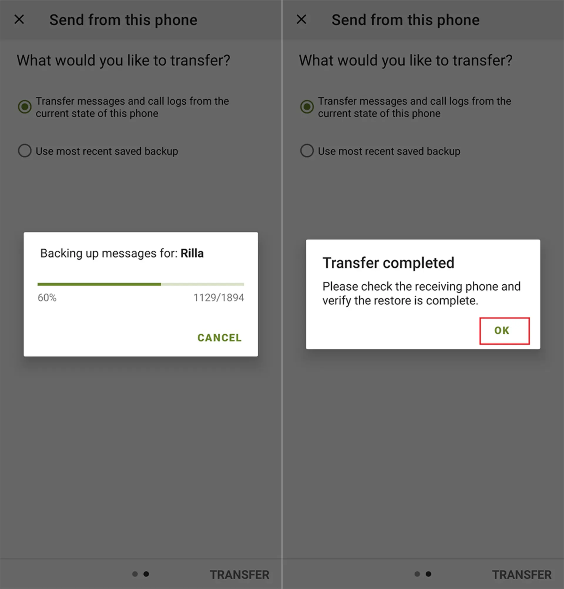 ۴-انتقال پیامک به سایر گوشی های اندرویدی با برنامه SMS Backup & Restore 