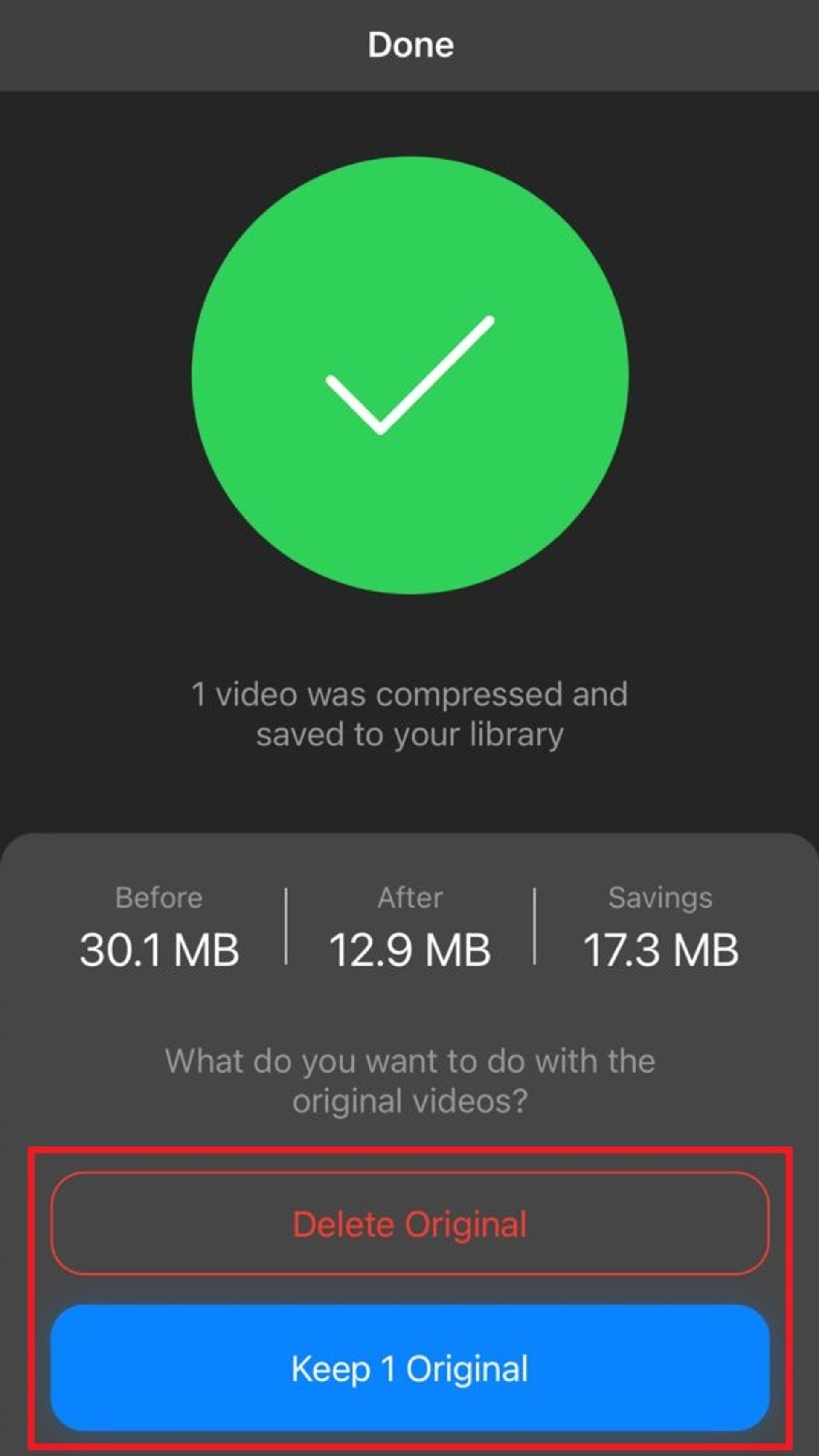 ۲- کاهش حجم ویدیو در آیفون با اپ Compress Videos & Resize Video