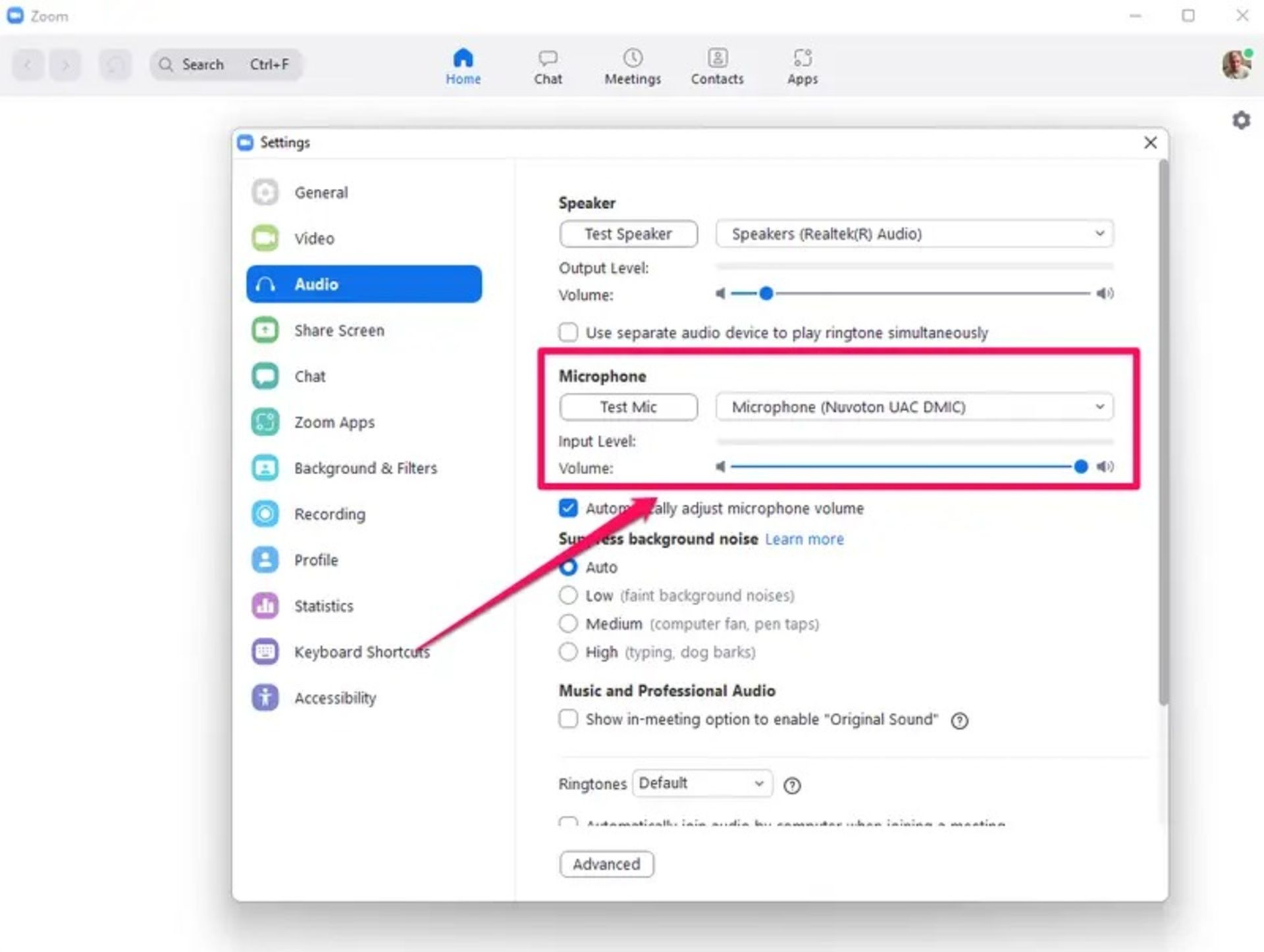کم بودن صدای میکروفون در ویندوز 11-بررسی تنظیمات میکروفون در برنامه‌ها