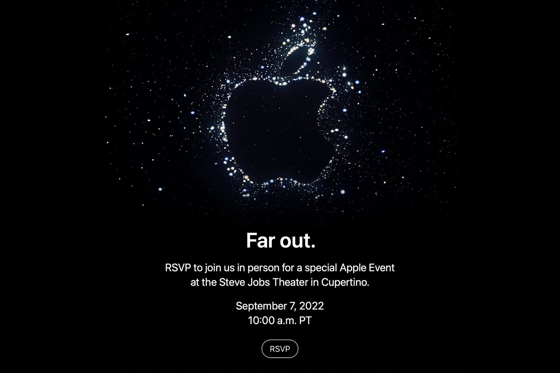 دعوتنامه رویداد Far Out اپل برای معرفی آیفون 14