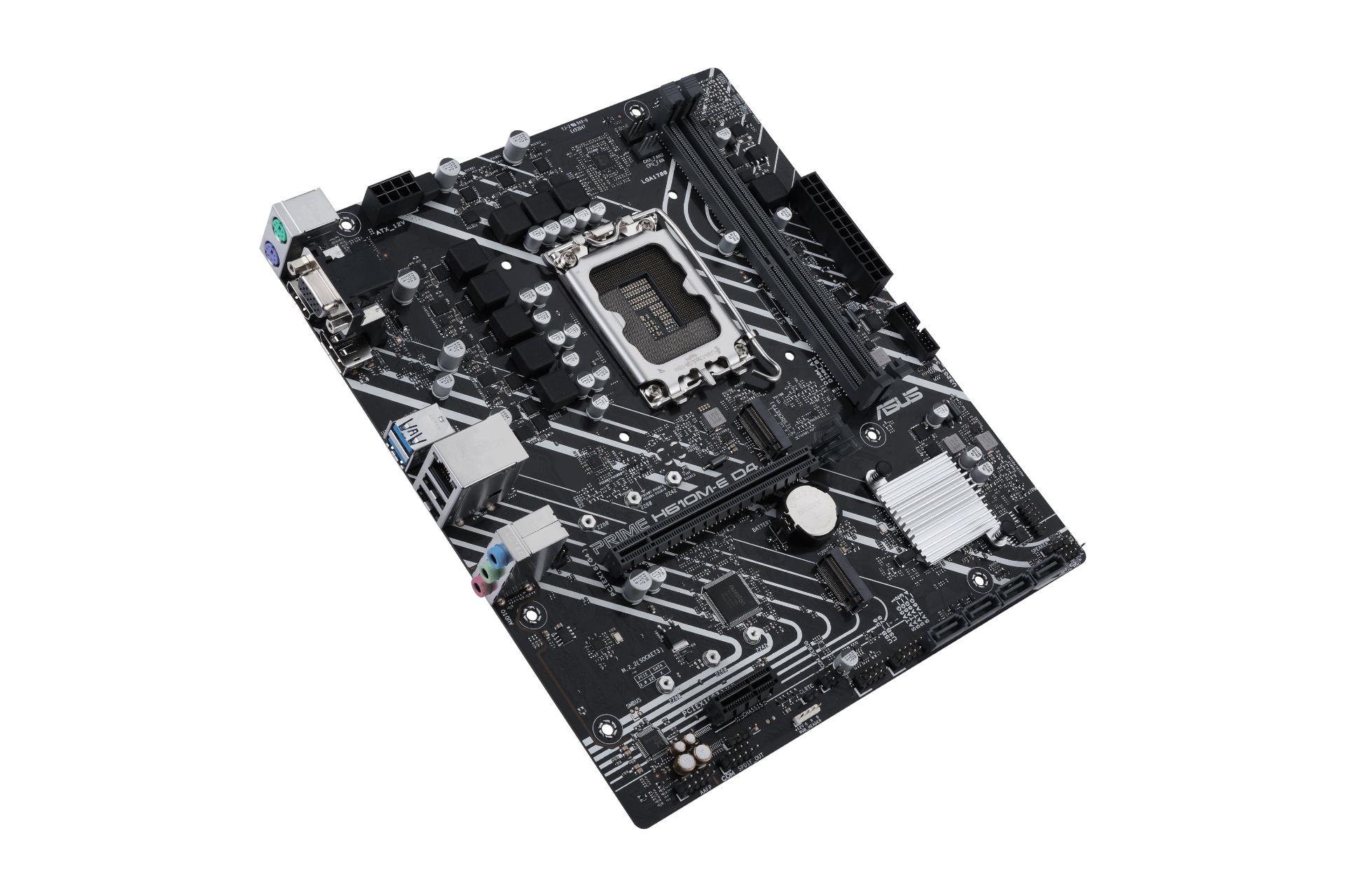 نمای بالا مادربرد ایسوس ASUS PRIME H610M-E D4-CSM