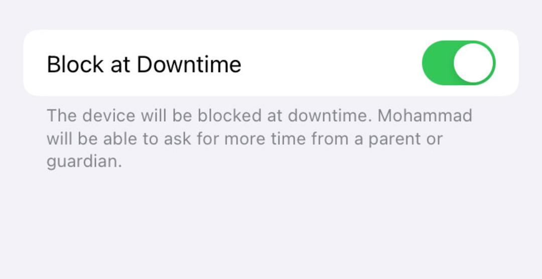 قفل کردن کل آیفون در زمان Downtime