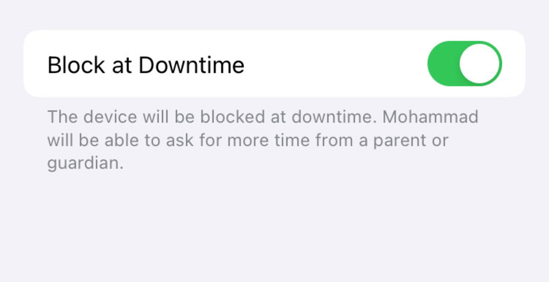 قفل کردن کل آیفون در زمان Downtime