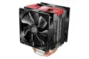 نیمرخ بالا و راست خنک کننده پردازنده کولر مستر T400 PRO RED