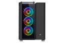 نمای فن های RGB جلوی کیس کامپیوتر کورسیر Crystal Series 680X RGB ATX