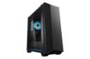 نمای نیم رخ جلو و داخل سمت چپ به همراه نمایش فن LED کیس کامپیوتر دیپ کول EARLKASE RGB V2
