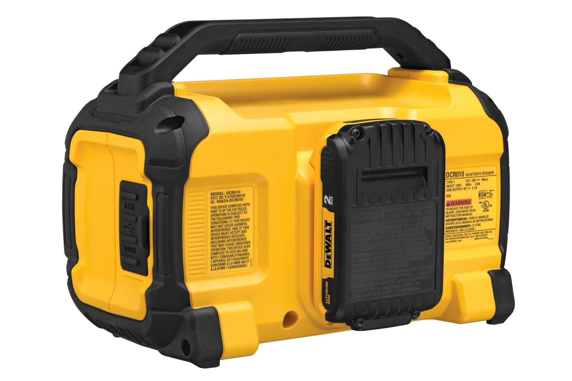 پشت اسپیکر دیوالت DeWalt DCR010