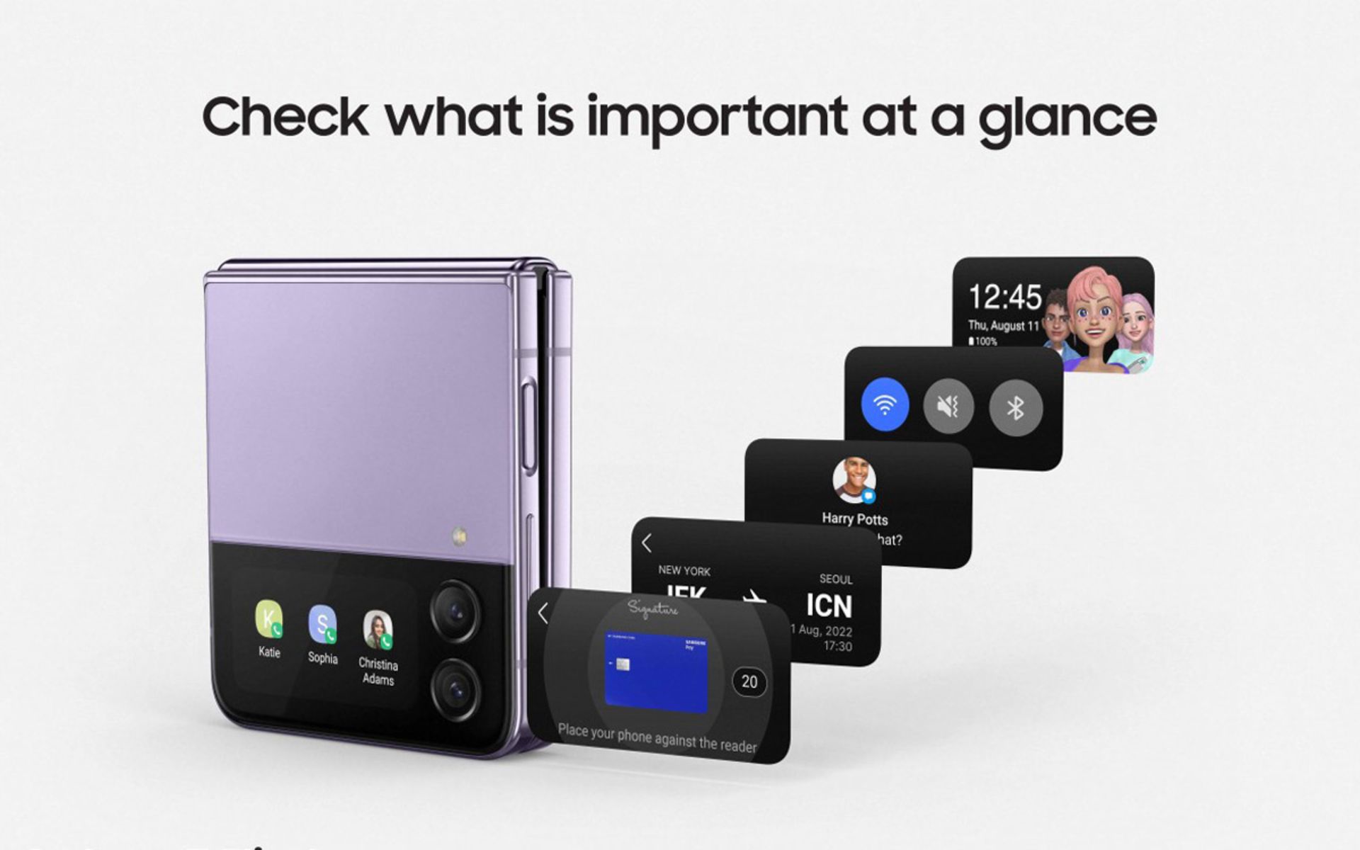 نمایشگر بیرونی گلکسی زد فلیپ ۴