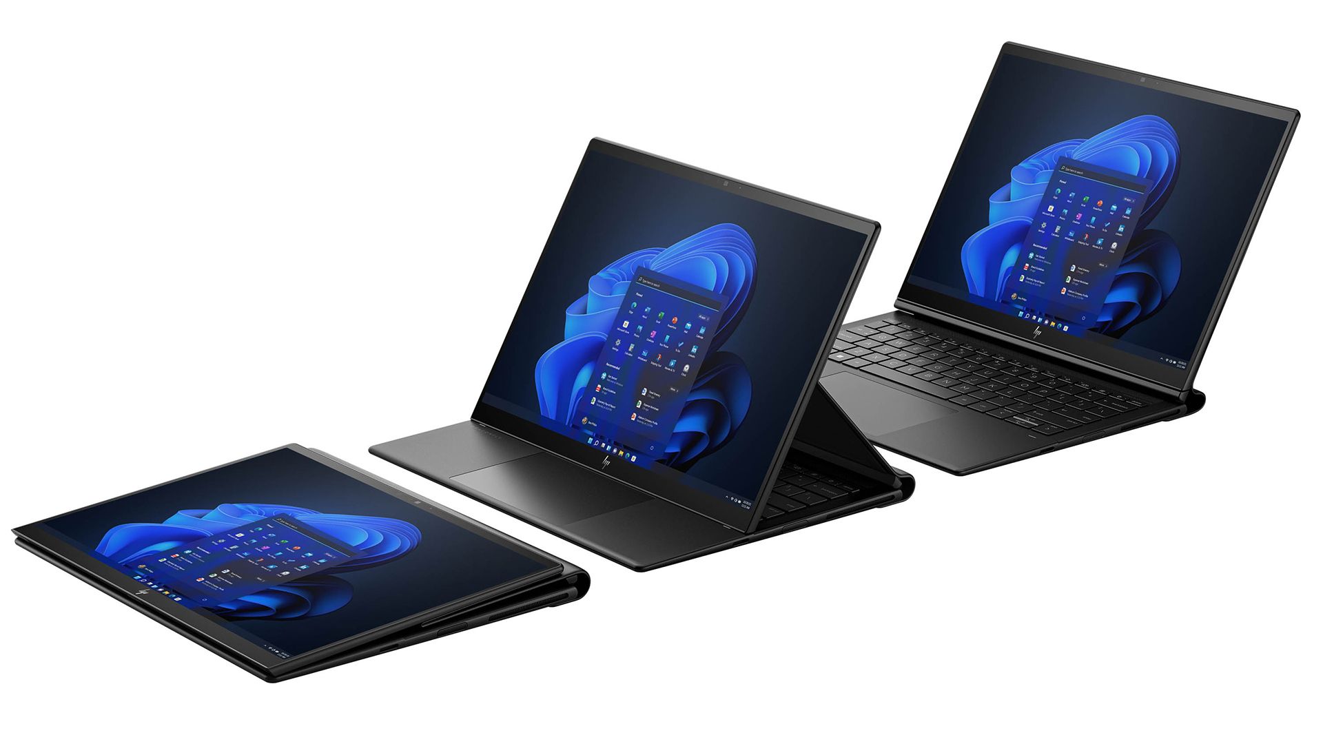 HP Dragonfly Folio G3 در سه حالت مختلف