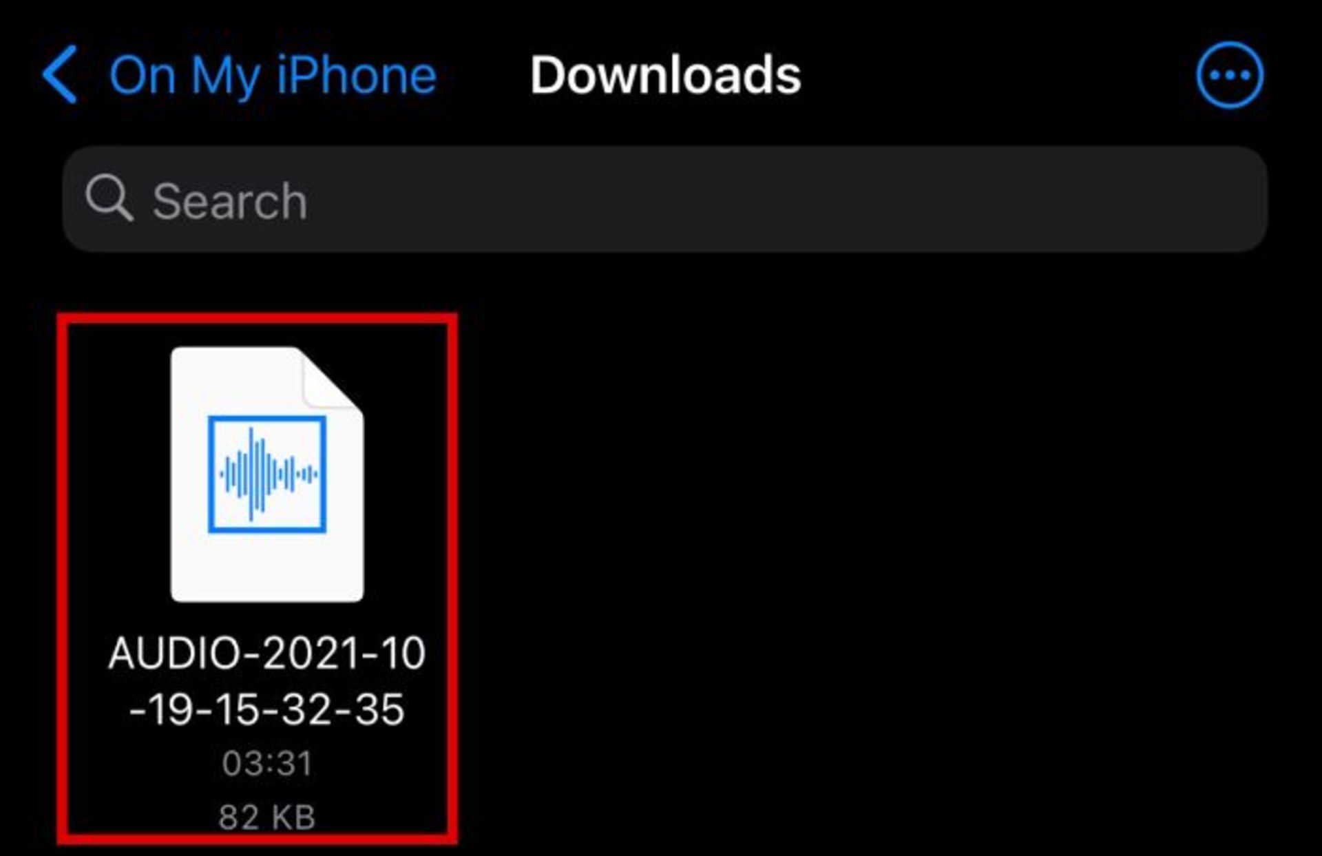 ۵-انتقال ویس و فایل‌های صوتی واتساپ با استفاده از Files