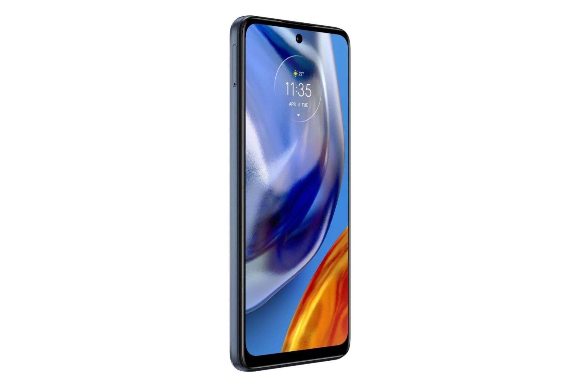 نمای جانبی گوشی موبایل موتو E32s موتورولا / Motorola Moto E32s خاکستری