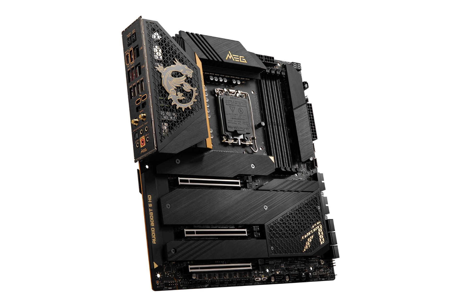 نمای چپ مادربرد ام اس آی MSI MEG Z690 ACE