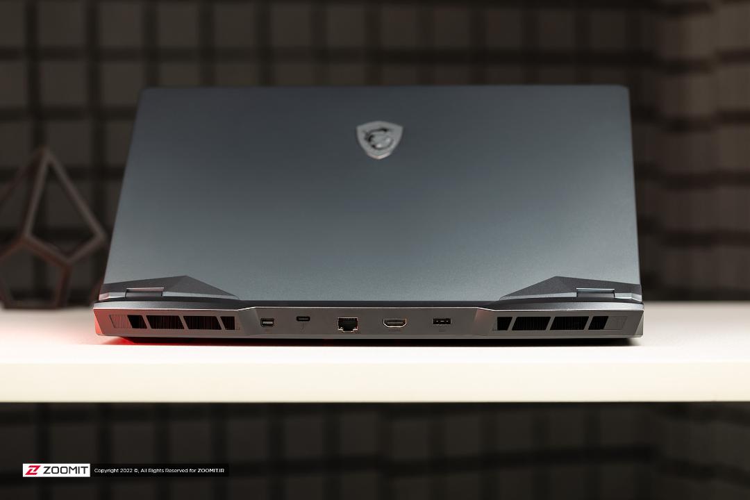 پورت‌های پشت لپ‌تاپ MSI Raider GE66