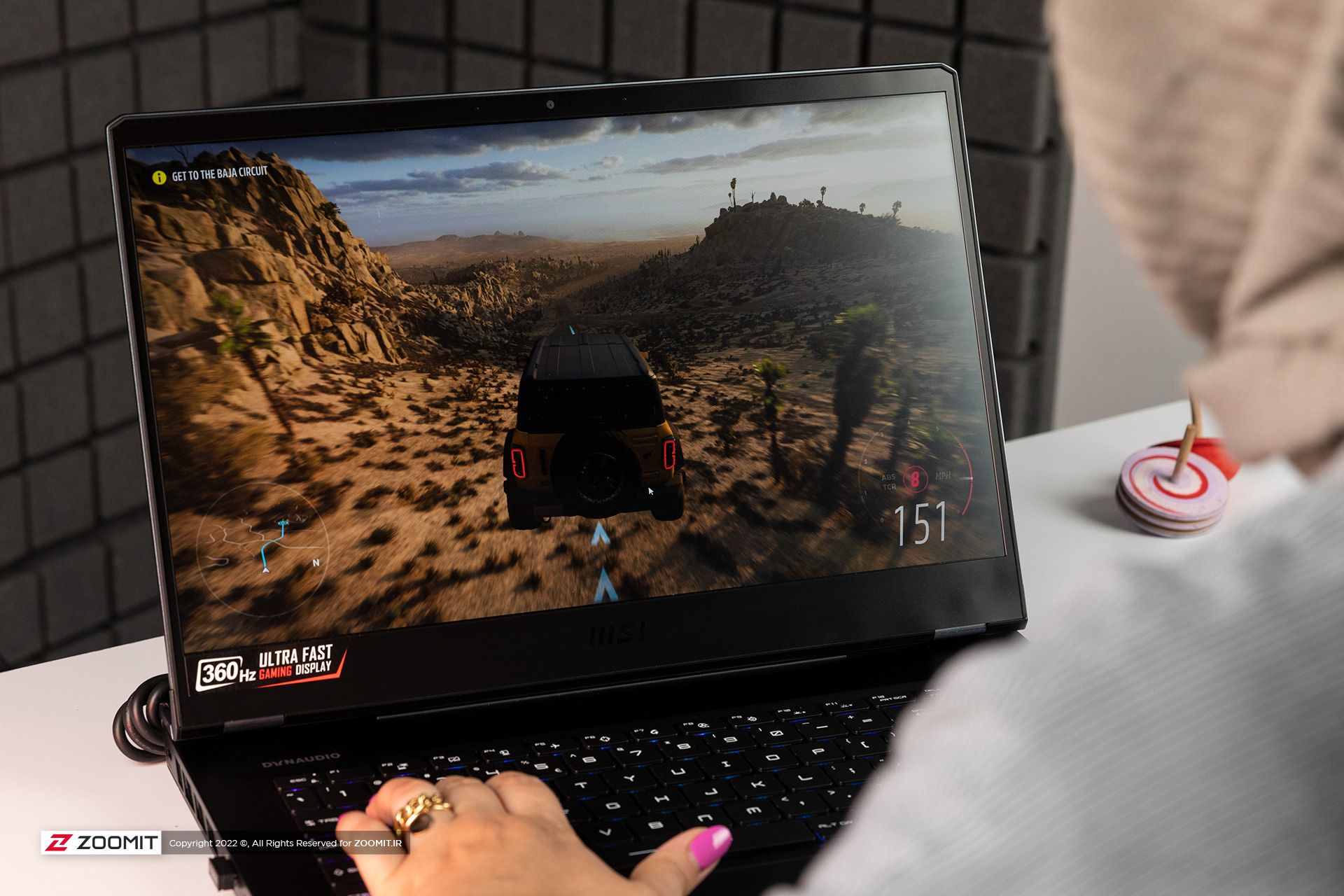 اجرای بازی فورتزا هورایزن ۵ روی لپ‌تاپ MSI Raider GE66