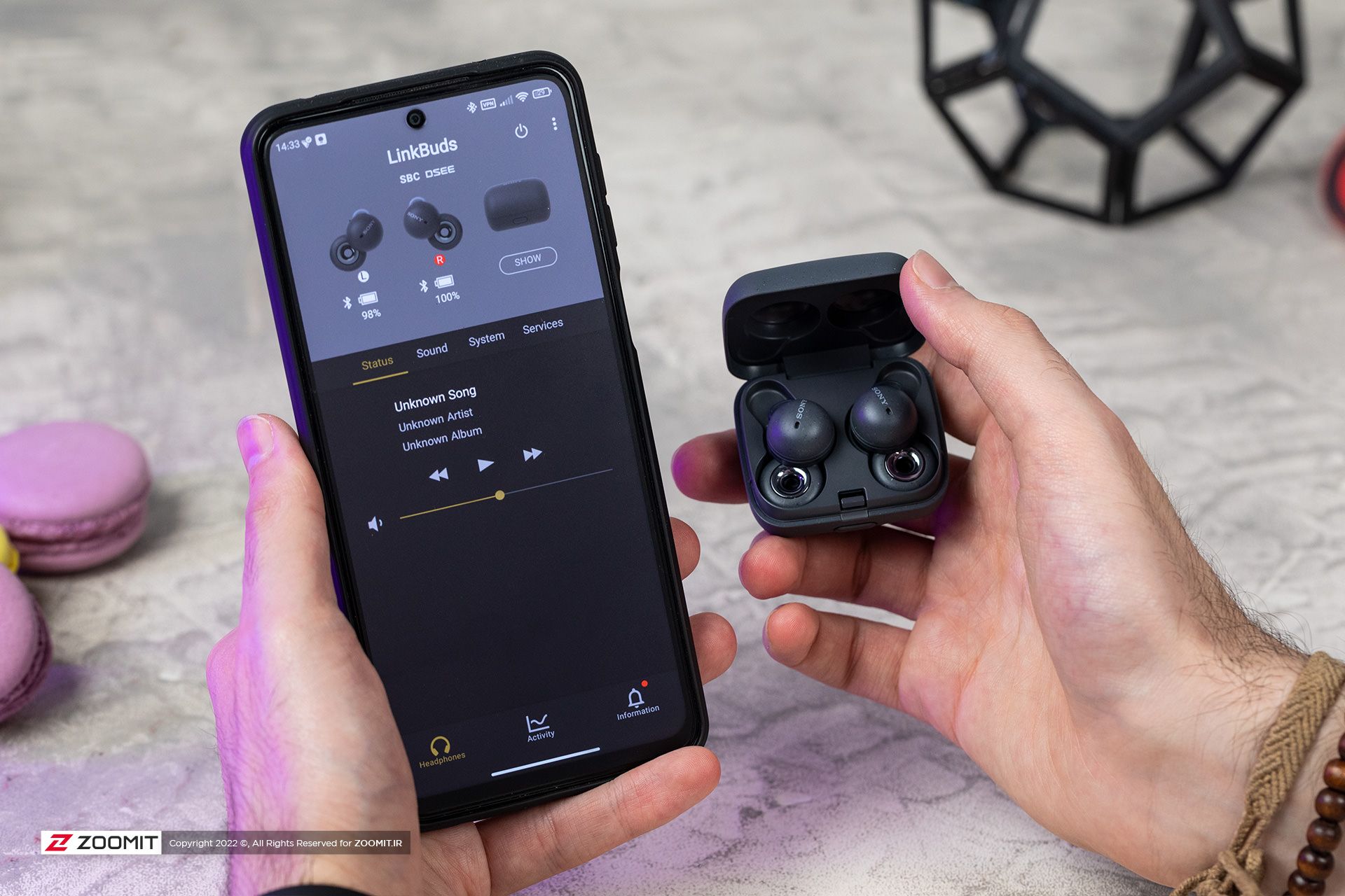 هدفون سونی لینک‌بادز اپلیکیشن / Sony Linkbuds application