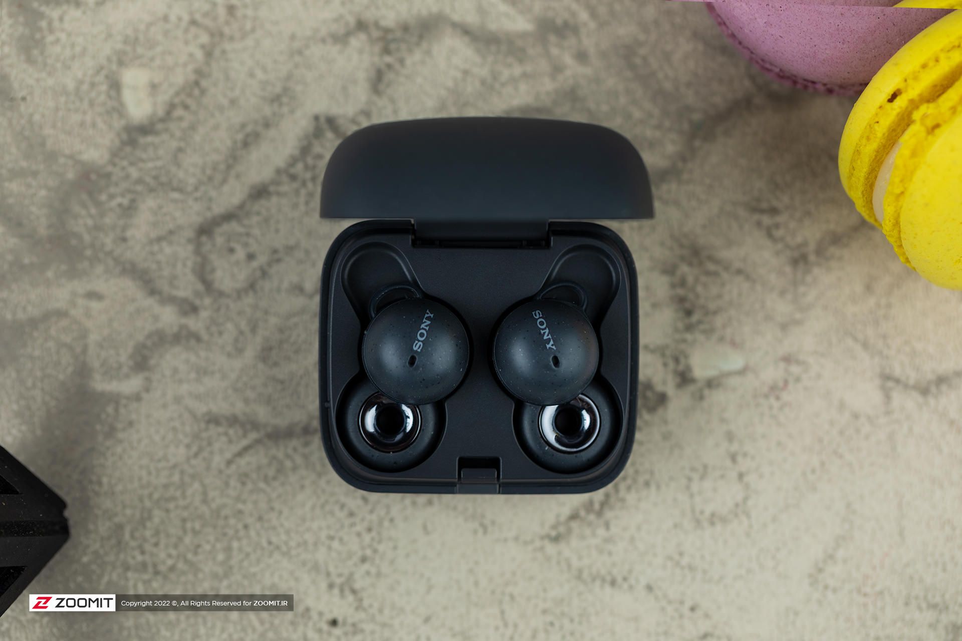 هدفون سونی لینک‌بادز در کیس / Sony Linkbuds in case