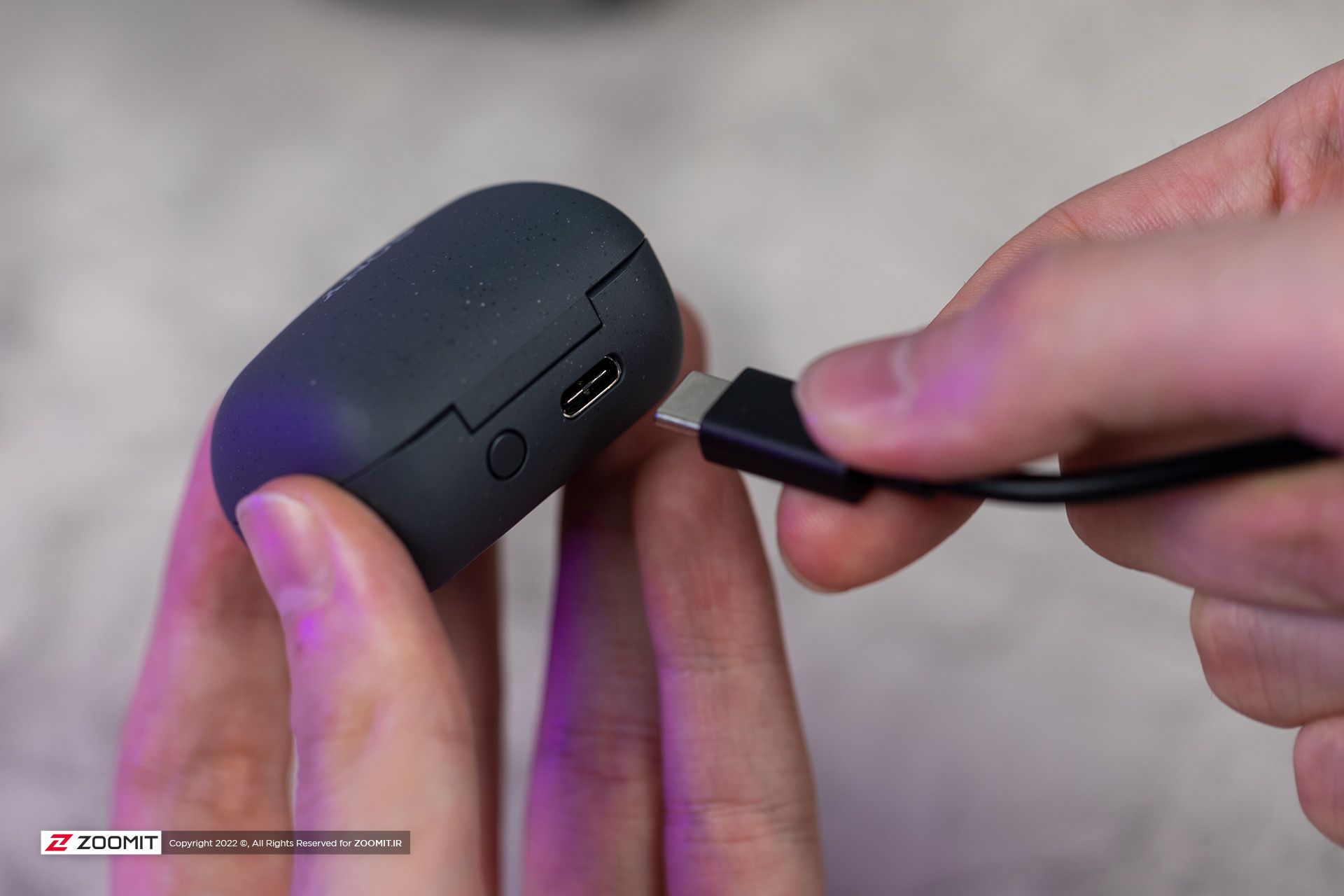 هدفون سونی لینک‌بادز پورت شارژ / Sony Linkbuds charging port
