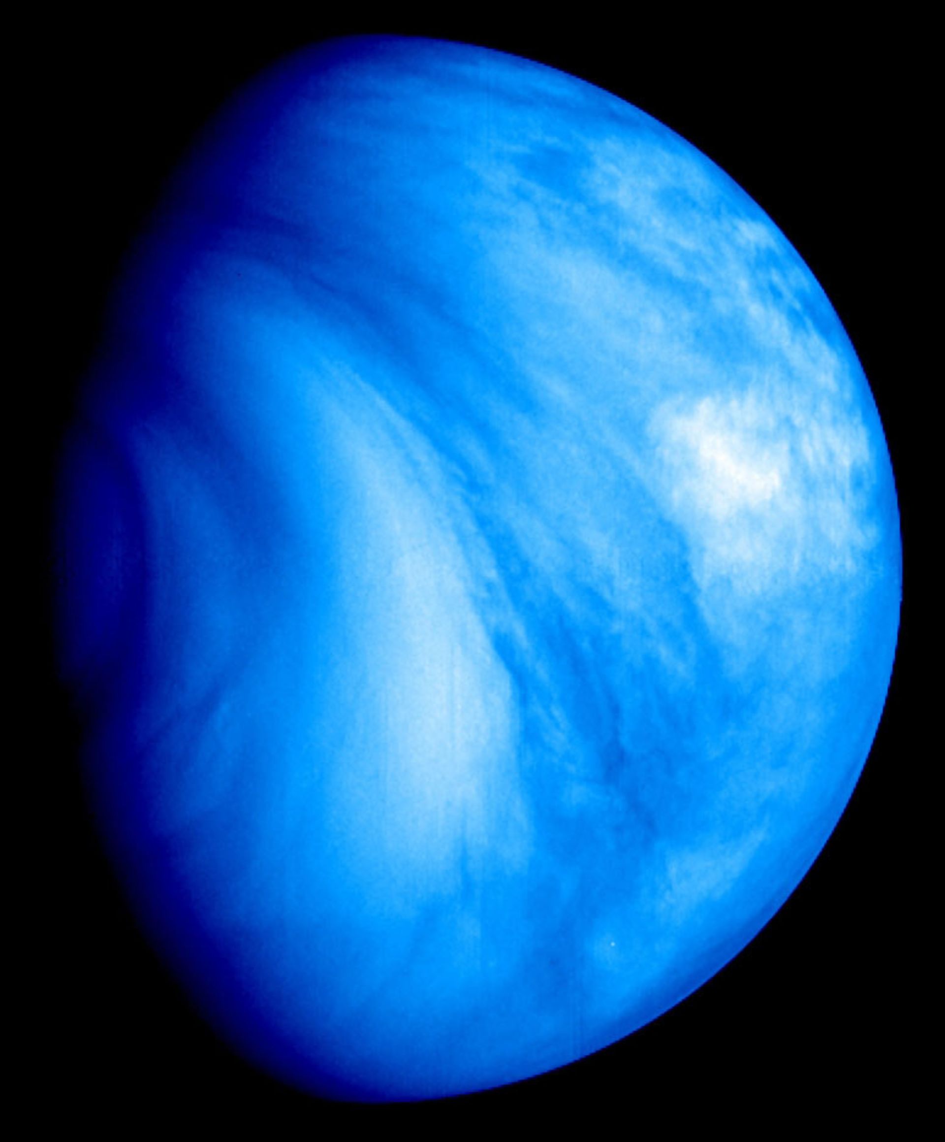 The southern hemisphere of Venus from the view of Venus Express