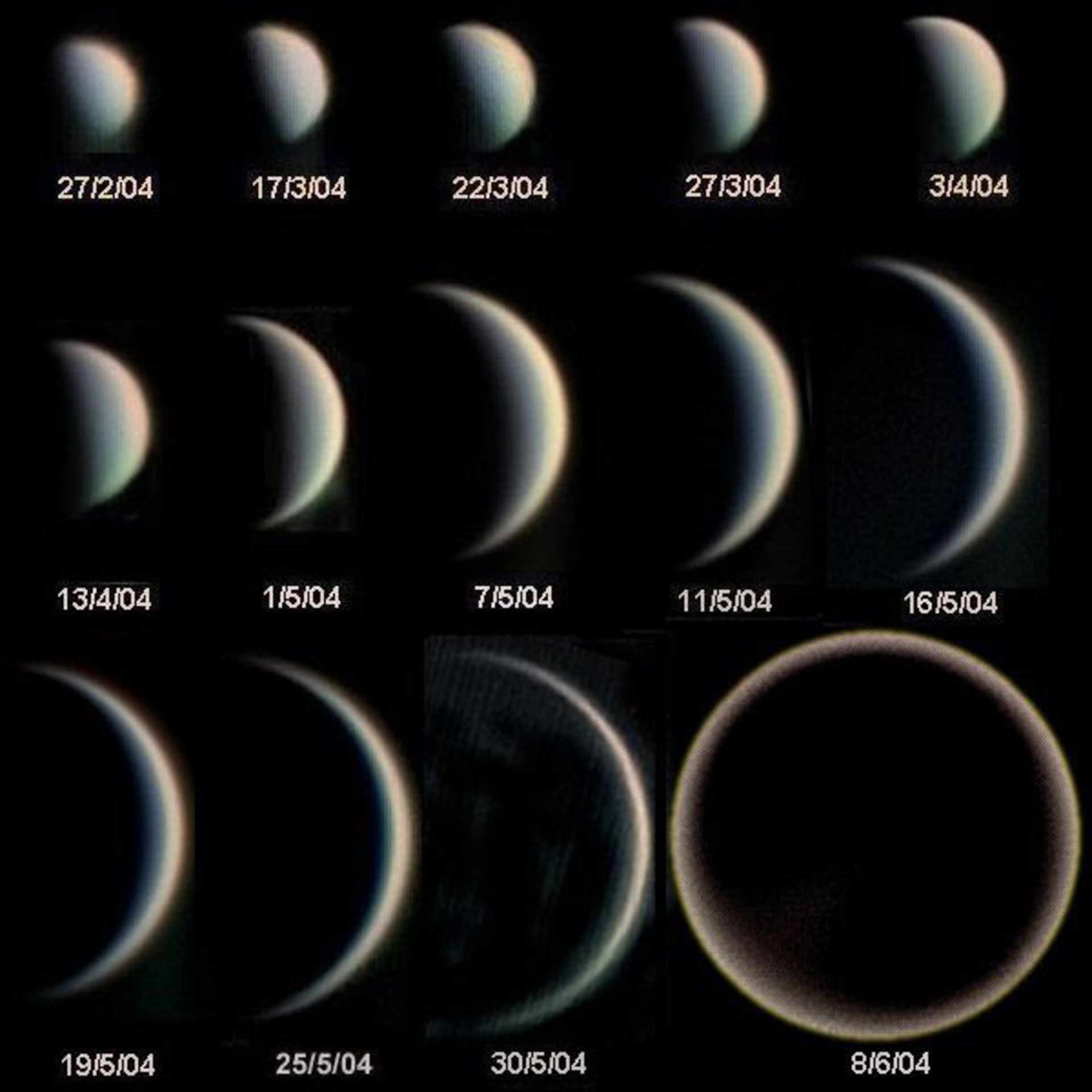 Phases of the planet Venus