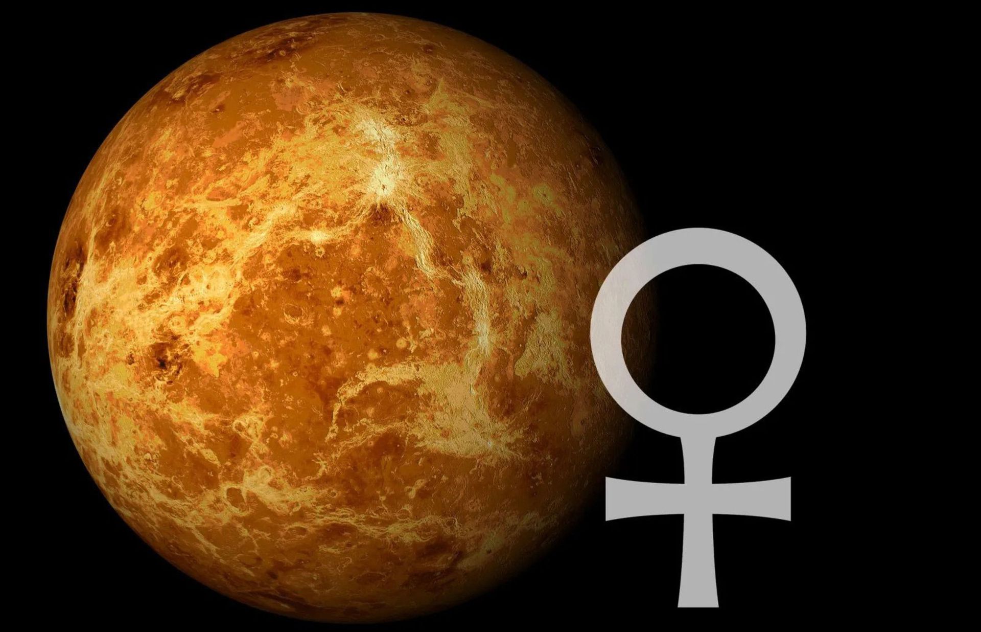 The symbol of the planet Venus