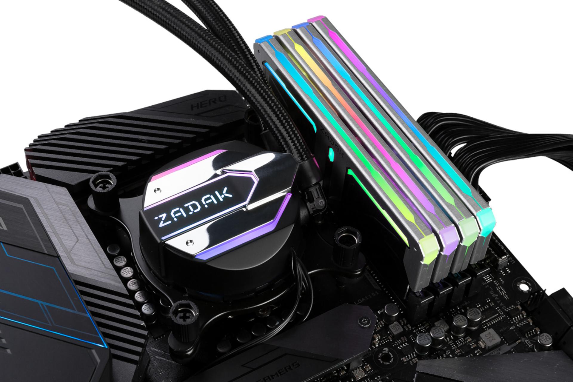 نمای بالا رم زاداک ZADAK SPARK RGB از نوع DDR4