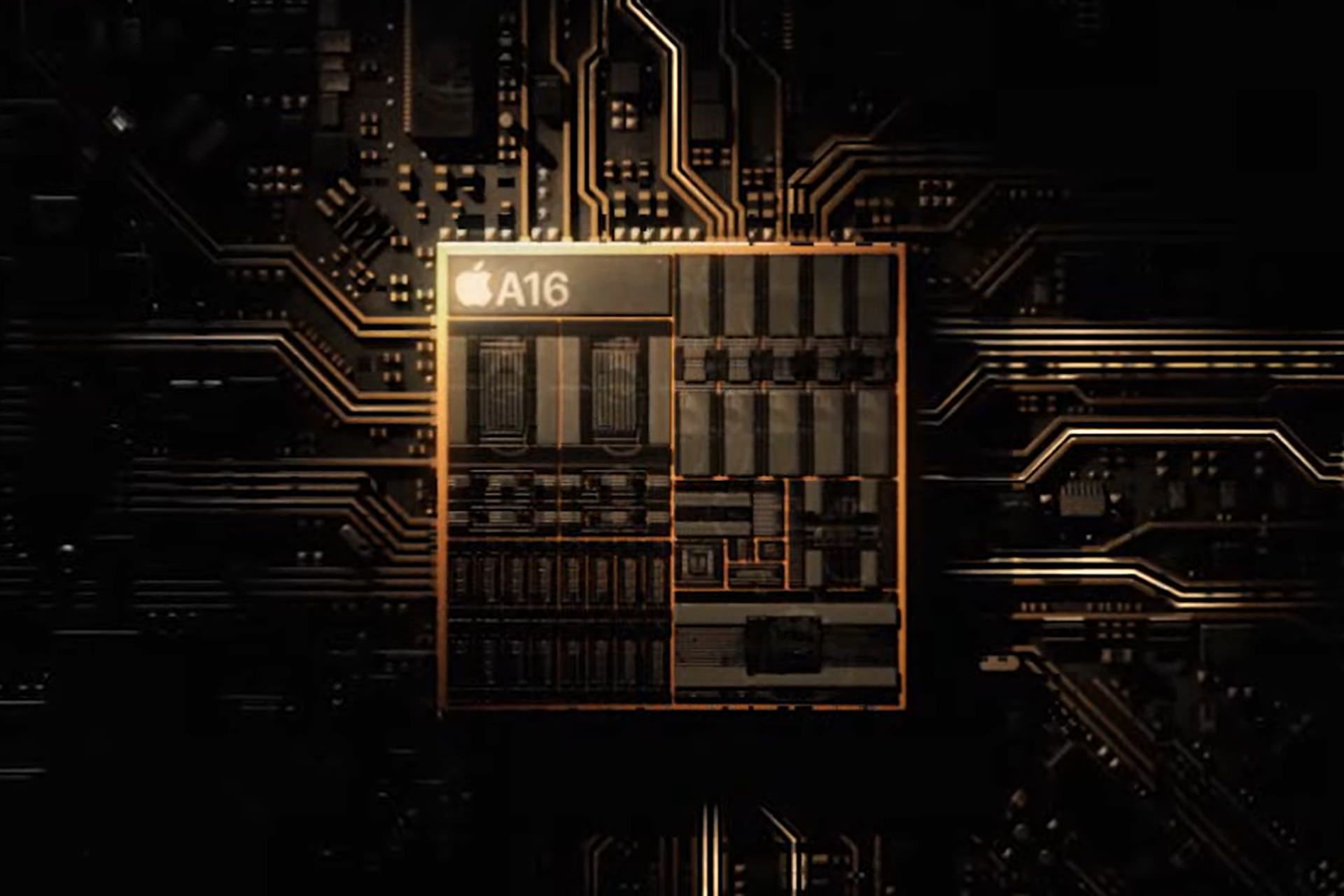 رندر غیررسمی پردازنده ای ۱۶ بایونیک اپل Apple A16 Bionic