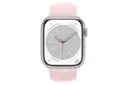 نمای روبرو اپل واچ سری 8 آلومینیوم مدل 41 میلی‌متری / Apple Watch Series 8 41mm Aluminum نقره ای