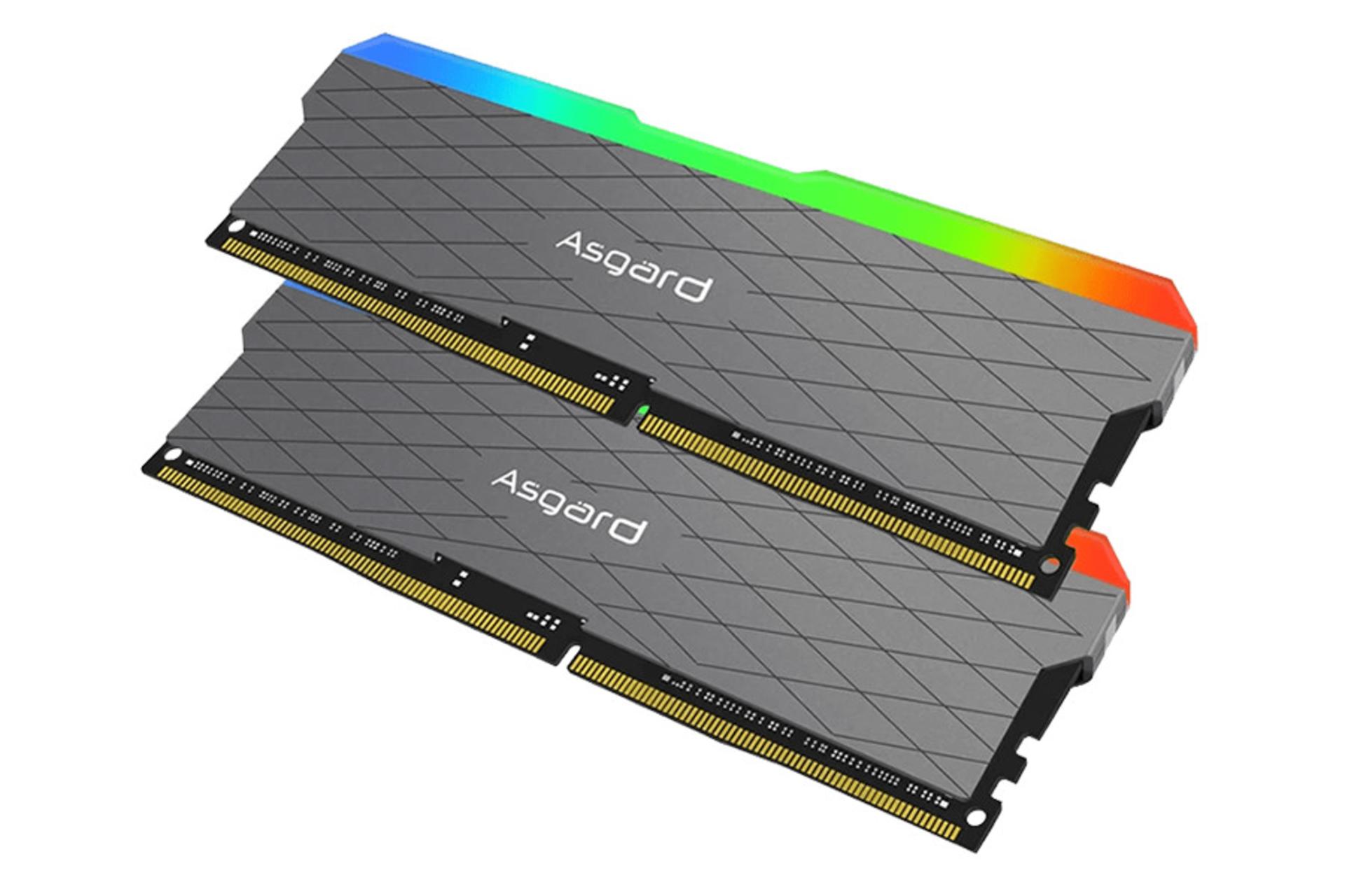 نمای جلوی رم ازگارد Loki W2 RGB ظرفیت 32 گیگابایت (2x16) از نوع DDR4-3200 بصورت مورب