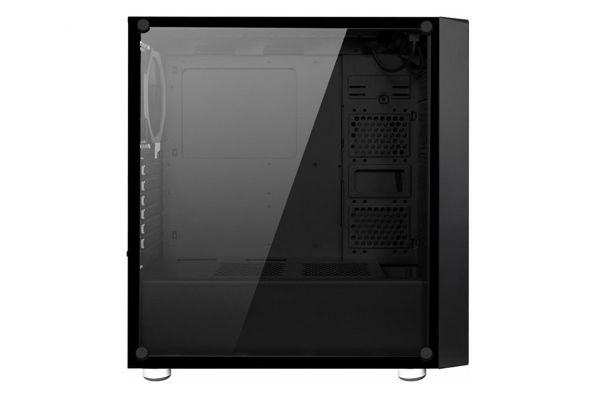 نمای درب شیشه ای سمت چپ کیس کامپیوتر اوست GT-AV08-BG