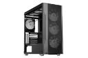 نمای نیم رخ جلو و داخل سمت چپ کیس کامپیوتر اوست GT-AV12-BG ARGB