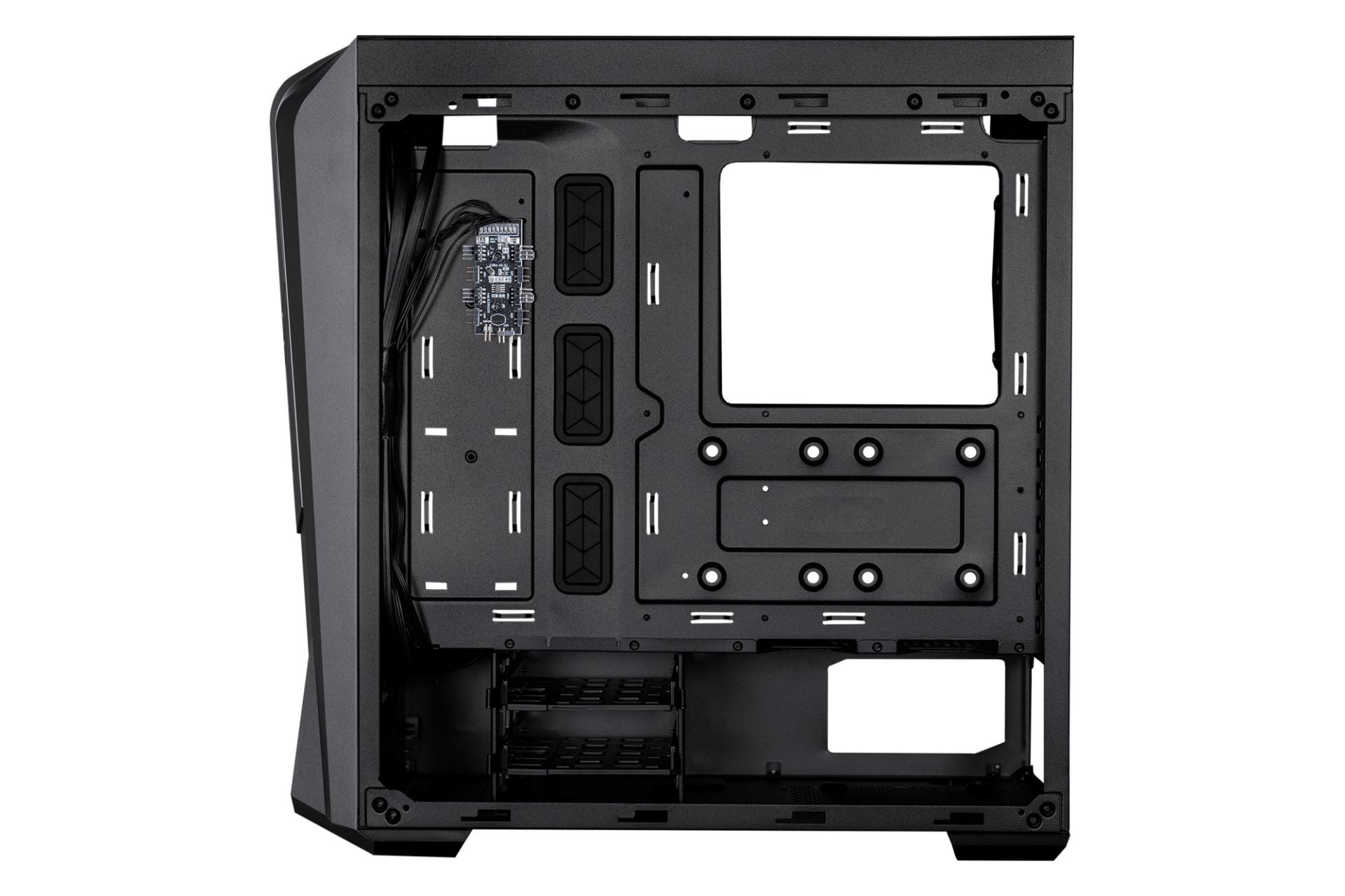 نمای داخل سمت راست کیس کامپیوتر کولر مستر MASTERBOX 500 