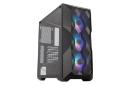 نمای نیم رخ جلو و سمت چپ کیس کامپیوتر کولر مستر MASTERBOX TD500 MESH