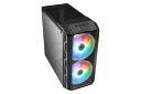 نمای بالا و نیم رخ جلوی کیس کامپیوتر کولر مستر MASTERCASE H500 ARGB