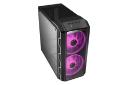 نمای نیم رخ جلو و بالای کیس کامپیوتر کولر مستر MASTERCASE H500