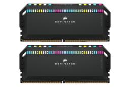 نمای جلوی رم کورسیر DOMINATOR PLATINUM RGB ظرفیت 64 گیگابایت (2x32) از نوع DDR5-5600 بصورت دوتایی