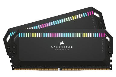 نمایش جلوی رم کورسیر DOMINATOR PLATINUM RGB ظرفیت 64 گیگابایت (2x32) از نوع DDR5-5600