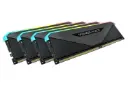 نمای جلوی رم کورسیر VENGEANCE RGB RT ظرفیت 64 گیگابایت (2x32) از نوع DDR4-3600