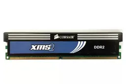نمای جلوی رم کورسیر XMS2 ظرفیت 2 گیگابایت از نوع DDR2-800