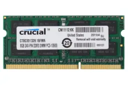 نمای جلوی رم کروشیال CT8G3D1339.16FMR ظرفیت 8 گیگابایت از نوع DDR3-1333