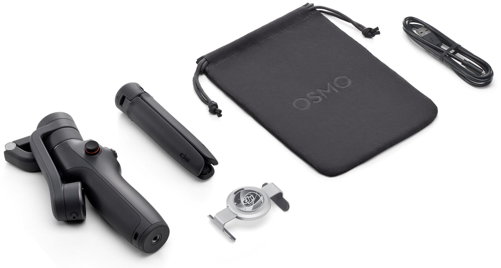 محتویات جعبه گیمبال DJI Osmo Mobile 6