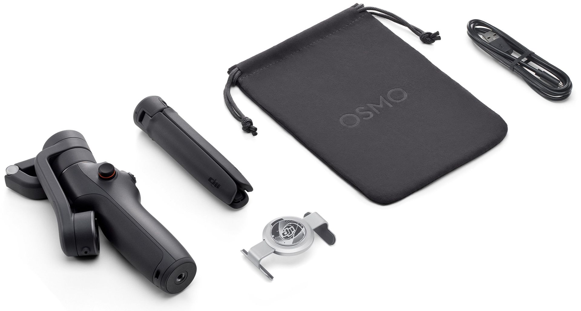 محتویات جعبه گیمبال DJI Osmo Mobile 6