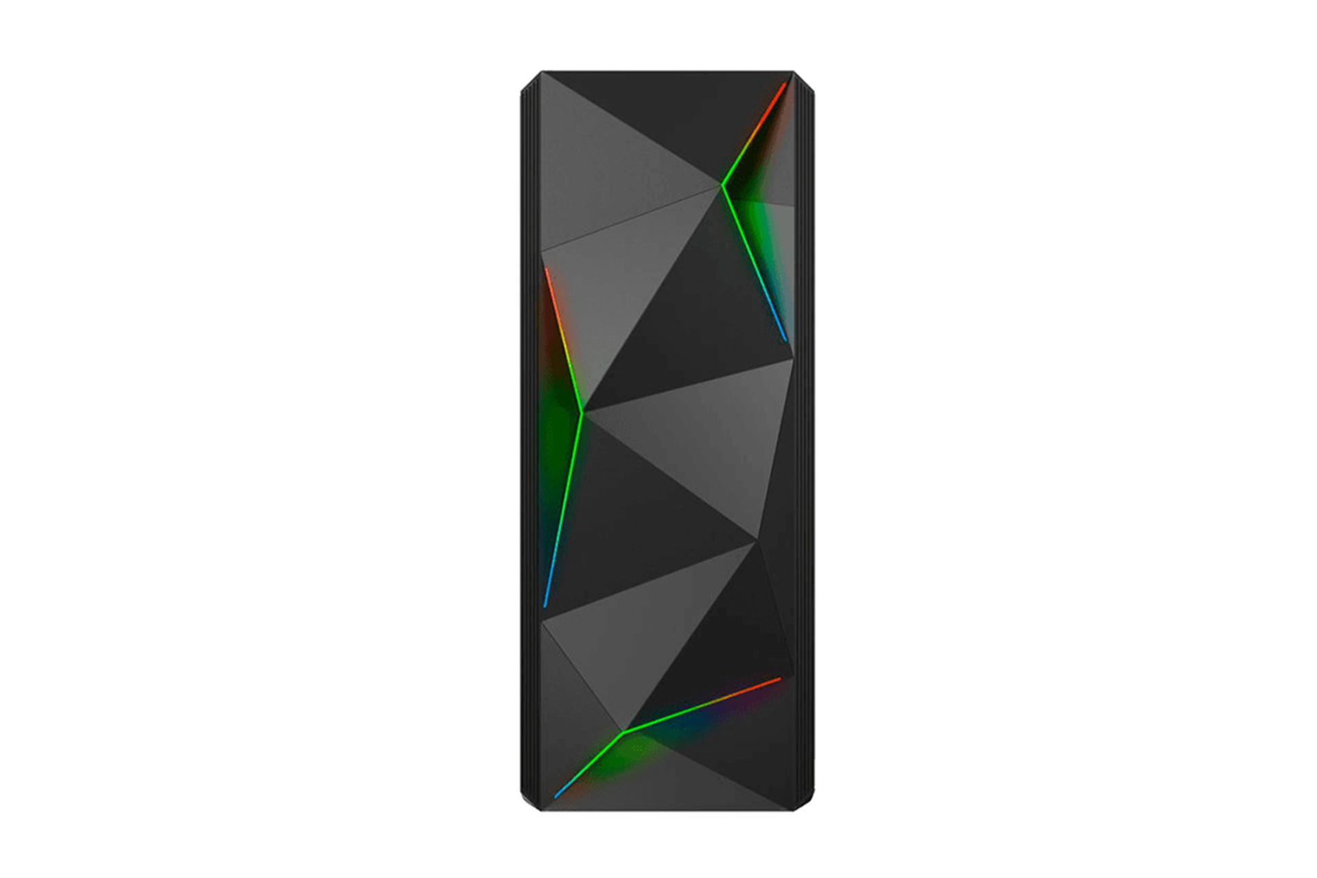 نمای روبروی کیس کامپیوتر گیم مکس Ares 6830