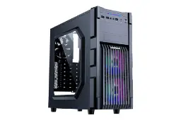 نمای نیم رخ جلو و سمت چپ کیس کامپیوتر گیم مکس GM-ONE FRGB