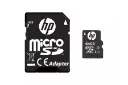 کارت حافظه اچ پی microSDXC با ظرفیت 64 گیگابایت مدل MX210 کلاس 10 همراه آداپتور