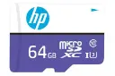 نمای روبرو کارت حافظه اچ پی microSDXC با ظرفیت 64 گیگابایت مدل MX330 کلاس 10