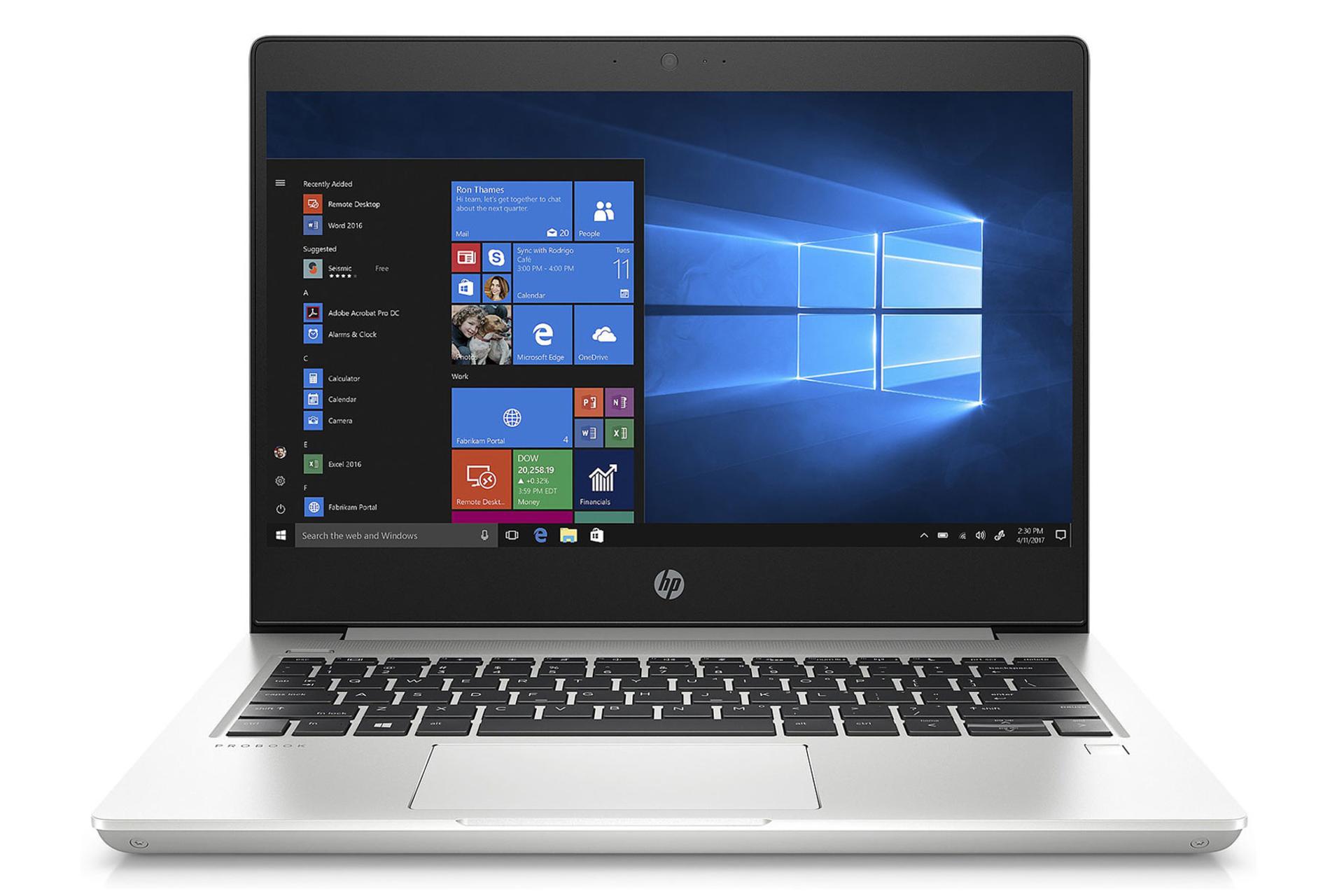 نمای روبرو لپ تاپ ProBook 430 G7 اچ پی