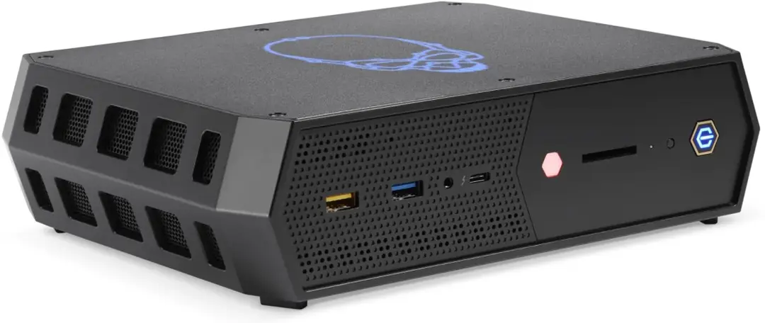 نمای جلو کامپیوتر Intel NUC 12 Enthusiast اینتل
